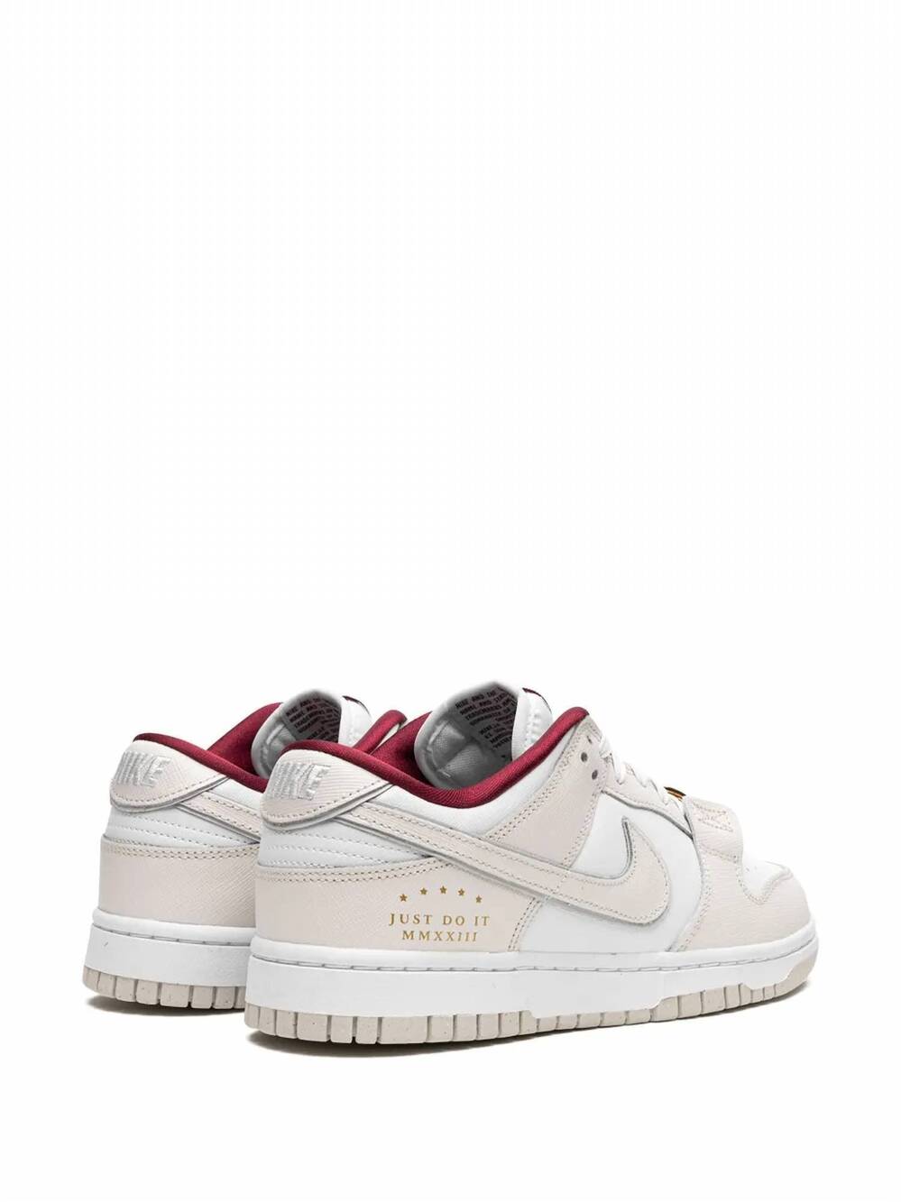 NEW NIKE women's dunk low sneakers in just do it white - Picture 4 of 6